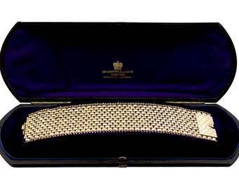 15ct Yellow Gold Bracelet - Antique Victorian Circa 1880