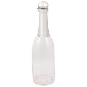 Glas und Sterling Silber montiert Champagner Flasche Karaffe - Antique Edwardian (1907)