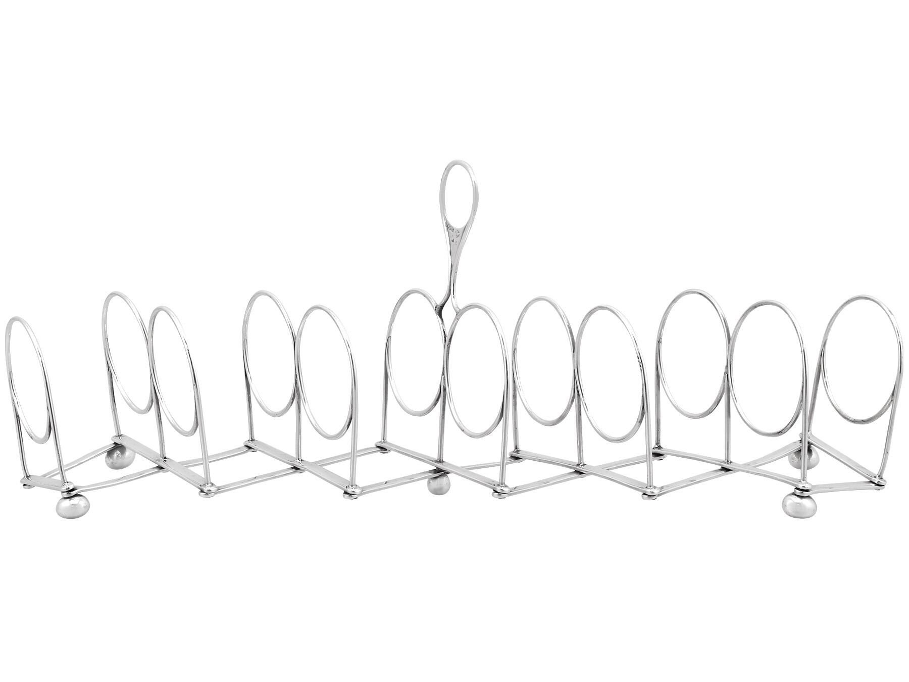 Toast Rack Expandable Sterling Silver Expanding Toast Rack - Antique Circa 1800 - Etsy