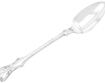 Cuchara para salsa victoriana de plata esterlina de George Adams - Modelo Victoria