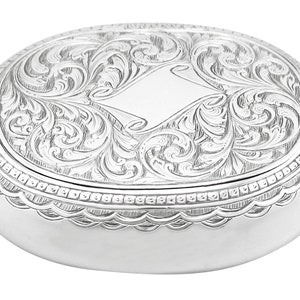 Victorian Sterling Silver Tobacco Box (1892)