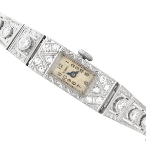 Antique 2.36ct Diamond and Platinum Cocktail Watch Circa 1925