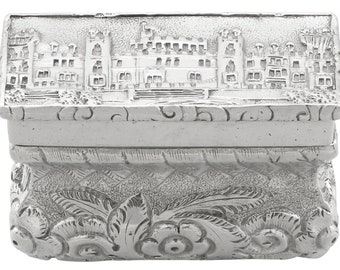 Sterlingzilveren vinaigrette - antiek Victoriaans (1843)