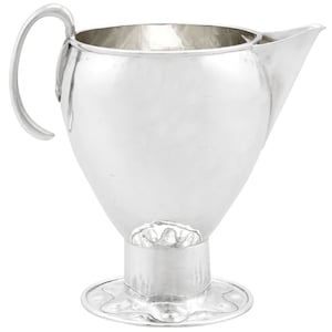 Sterling Silver Cream Jug by A E Jones - Arts and Crafts Style - Antique George V (1903)