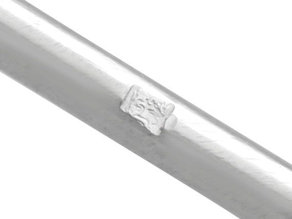 3.46ct Diamond and Natural Pearl, Platinum Brooch… - image 7
