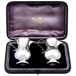 Sterling Silver Cream Jugs - Antique Victorian (1895)