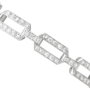 Antique Art Deco 7.80ct Diamond Bracelet in Platinum Circa 1920
