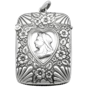 Antique Victorian Sterling Silver Vesta Case (1900)