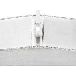 Portasigarette in argento sterling - Stile Art Déco - Vintage (1965)