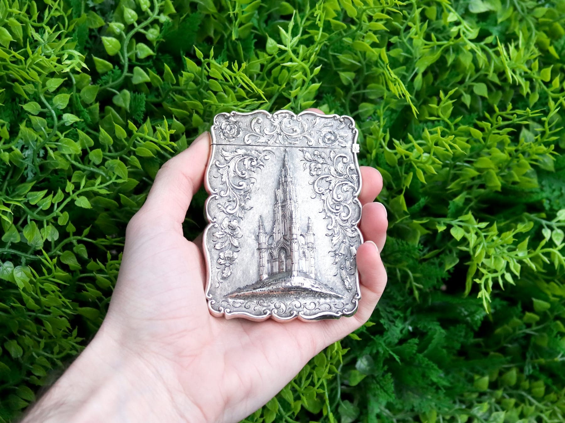 Sterling Silver Card Case by George Unite - Antique Victorian - Etsy