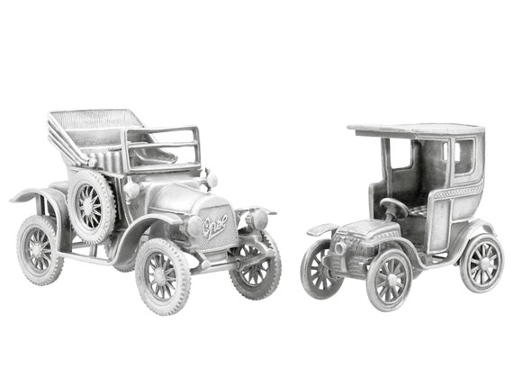 Italian Sterling Silver Car Models / Table Ornaments