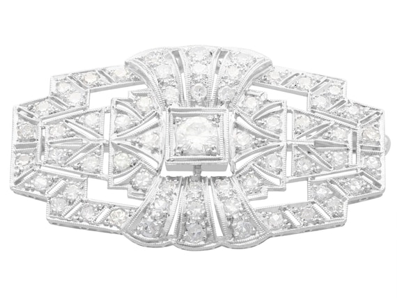 Art deco 2024 diamond brooch