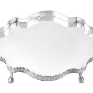 Antique Sterling Silver Teapot Stand: George III Newcastle Silverware (1782)