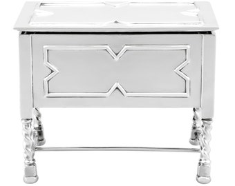 George V Sterling Silver Table Trinket Box