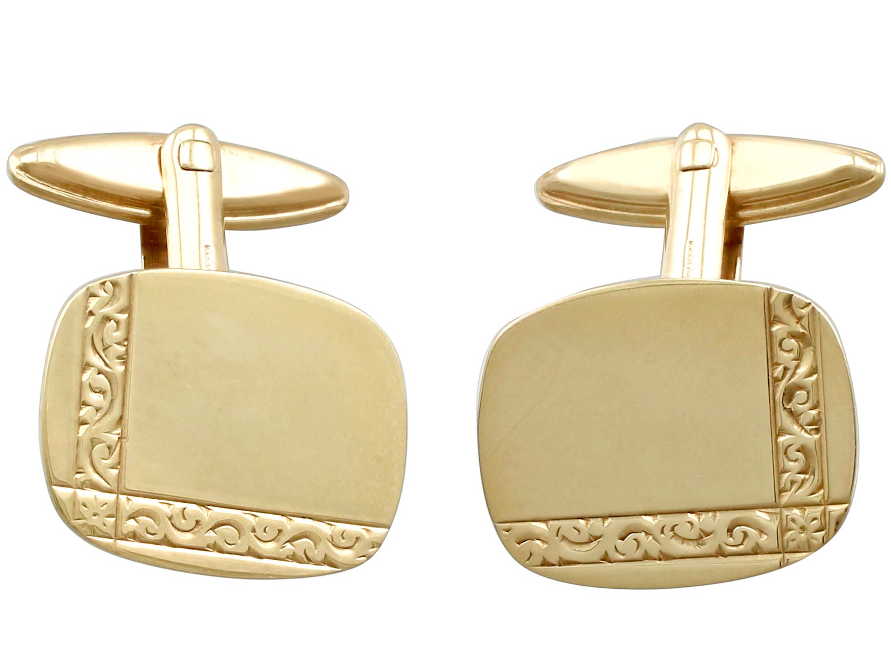 アンティーク ビンテージ カフス 15カラット イエローゴールド アンティーク ビンテージ カフス 15カラット イエローゴールド