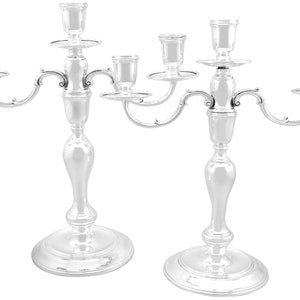 Sterling Silver Three Light Candelabra - Vintage (1985)