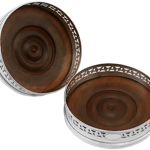 Sterling Silver Coasters - Antique George III (1795)