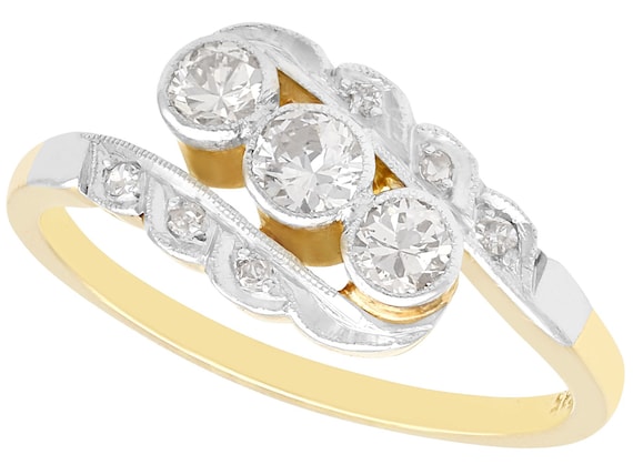 slim fit dress slacks Diamond Triage Filigree Dress Ring