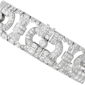 11.32ct Diamond and Platinum Bracelet - Art Deco - Antique Circa 1920