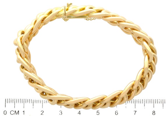 18 ct Yellow Gold Bracelet - Antique French Circa… - image 5