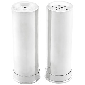 Antique Sterling Silver Shotgun Casing Salt and Pepper Shakers