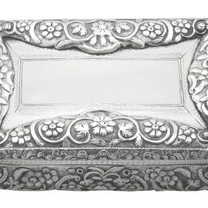 Sterling Silver Table Snuff Box - Antique William IV