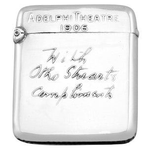 Sterling Silver Vesta Case - Antique Edwardian (1905)
