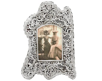 Antique Victorian Sterling Silver Photograph Frame