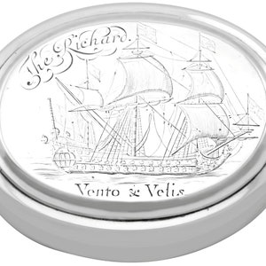 Britannia Silber Tabak Box - Antike Queen Anne