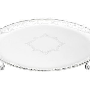 Sterling Silver Salver by Walter & John Barnard - Antique Victorian