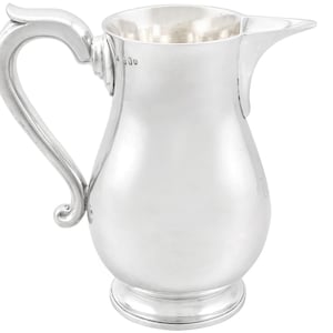Irish Sterling Silver Beer / Water Jug - Antique George III (1794)