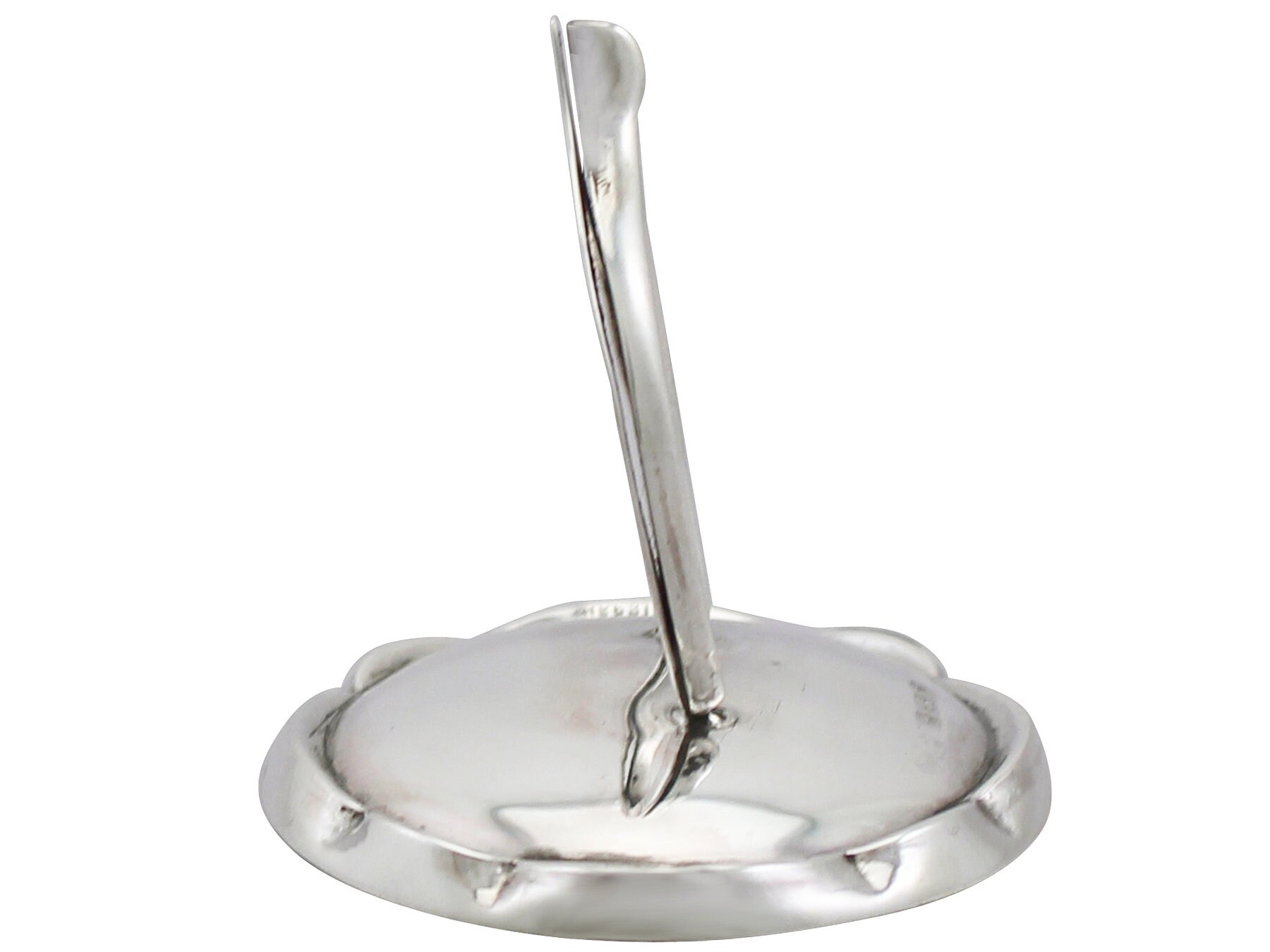 Set of Six Sterling Silver Menu / Card Holders - Antique George V (1914 ...
