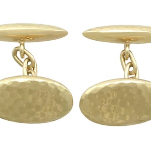 Antique Cufflinks French in 18 ct Yellow Gold Circa 1920