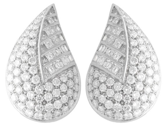 Vintage Vintage Platinum And Diamond Bow Earrings Available For Immediate  Sale At Sotheby's