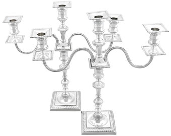 Sterling Silver Candelabra - Antique Victorian