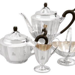 Antique Sterling Silver Four Piece Tea Service