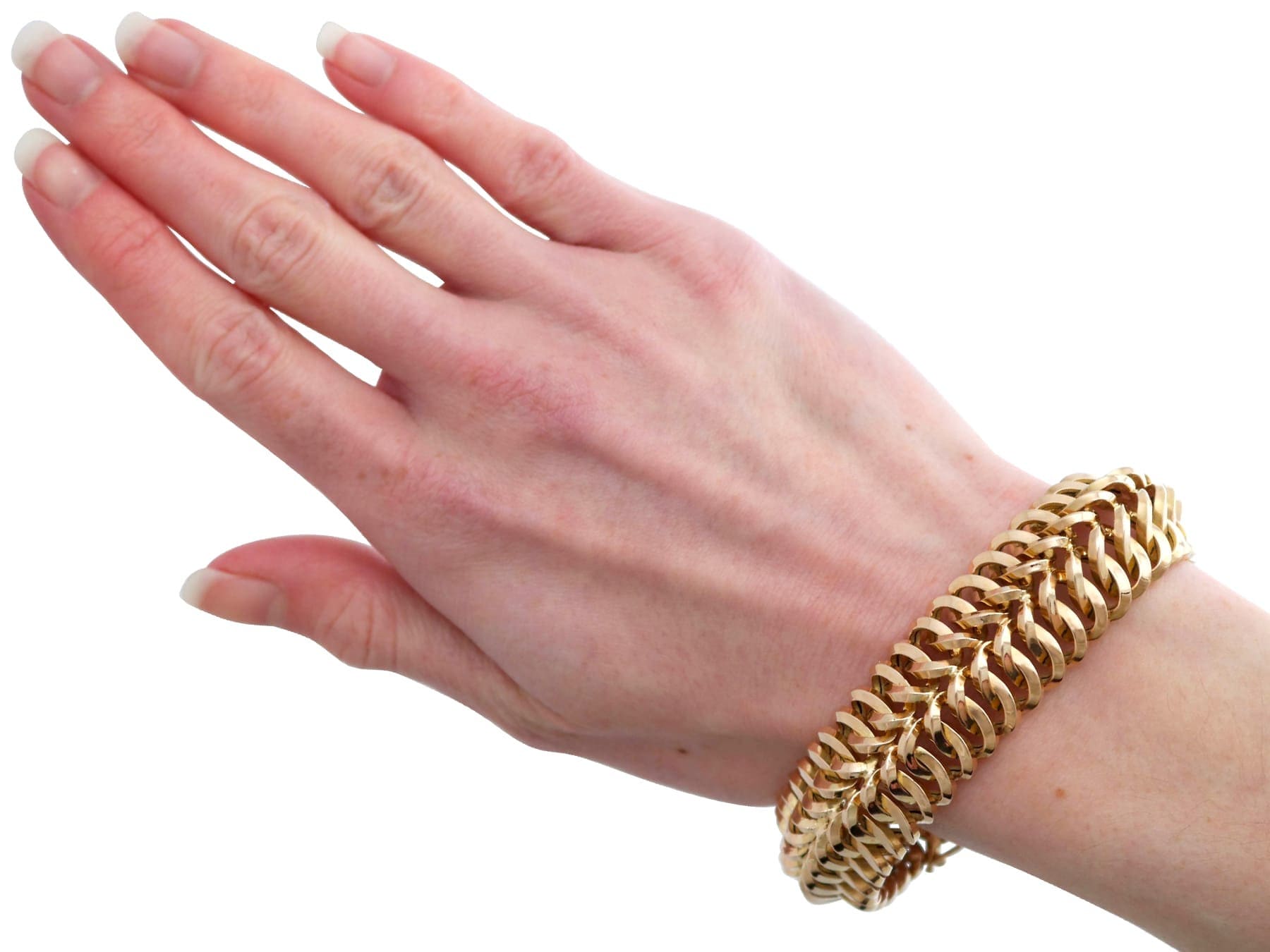 VINTAGE TIFFANY & CO. 18K Gold Textured Knot Bracelet