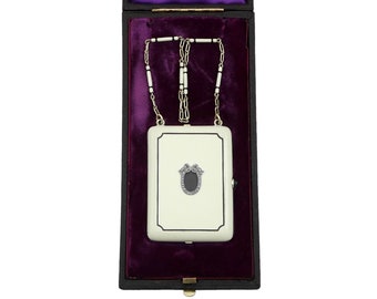 ティファニー製、14カラットイエローゴールド、エナメル、0.30カラット