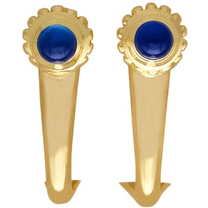 Cartier 18ct Yellow Gold Sapphire Earrings