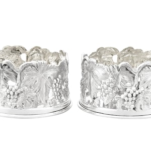 Continental Silver Coasters - Vintage Circa 1960