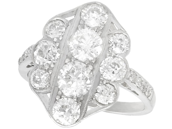 white gold and diamond dress ring 2.51ct tw Diamond Overlap Style White Gold Fancy Ring – HANIKEN JEWELERS  NEW-YORK main image 1
