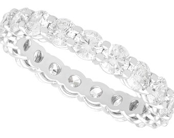 2.73ct Diamond and Platinum Full Eternity Ring - Vintage Circa 1990