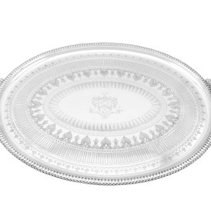Sterling Silver Tea Tray by Elkington & Co - Antique Victorian (1874)