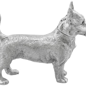 Antique Sterling Silver Dog Pepper