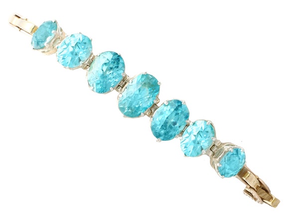 Blue outlet zircon bracelet