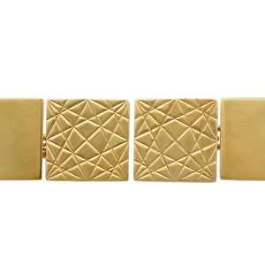 Cufflinks in 9 ct Yellow Gold - Vintage 1964