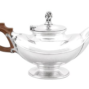 Sterling Silver Teapot by Omar Ramsden - Antique George V (1931)