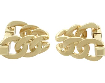 Vintage 18 ct Yellow Gold Cufflinks Circa 1960