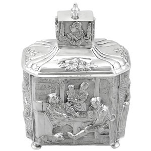 Antique Dutch Silver Tea Caddy