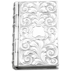 Antique Sterling Silver Book Vinaigrette